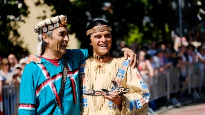 Ed E. Bryant und Winnetou der Landesbühnen Sachsen